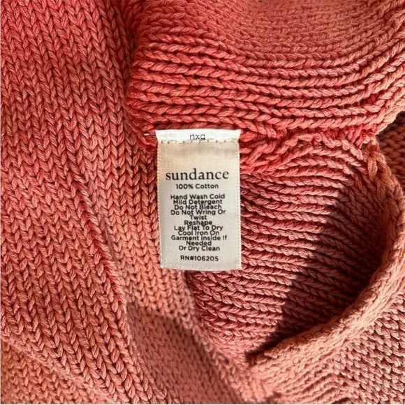 Sundance coral v-neck sweater - Picture 6 of 8